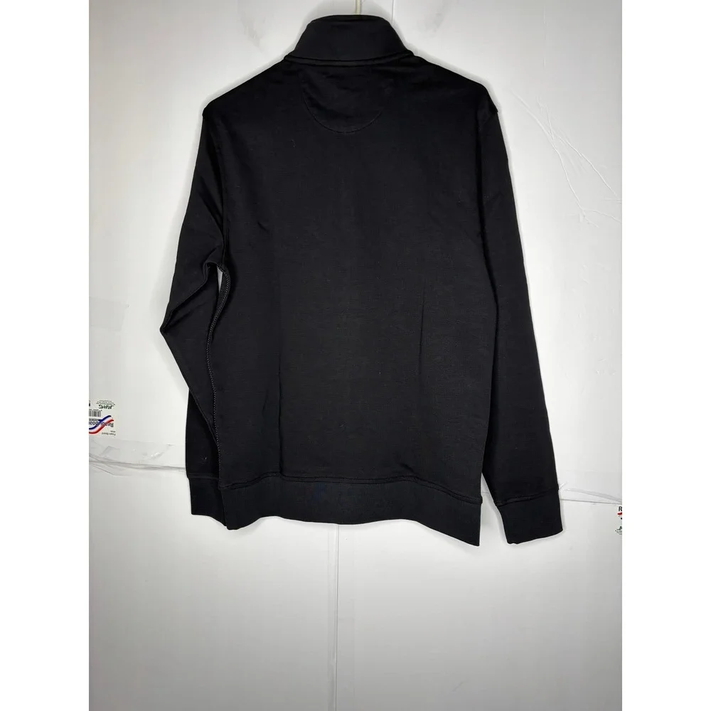 Ted‎ Baker Mens Quarter Zip Pullover Sweater Black Textured Mock Neck Small NEW - Picture 4 of 8